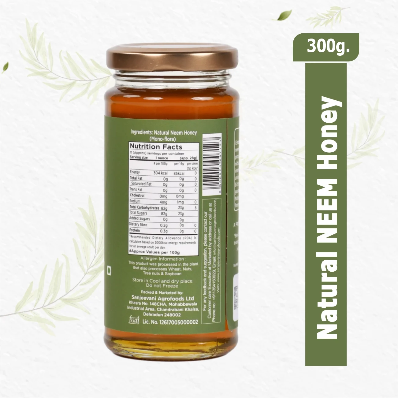 Natural Neem Raw Honey-Sanjeevani Organics