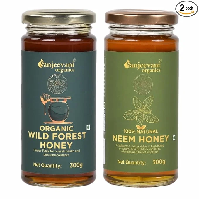Organic Wild Forest Honey and neem raw Honey-Sanjeevani Organics