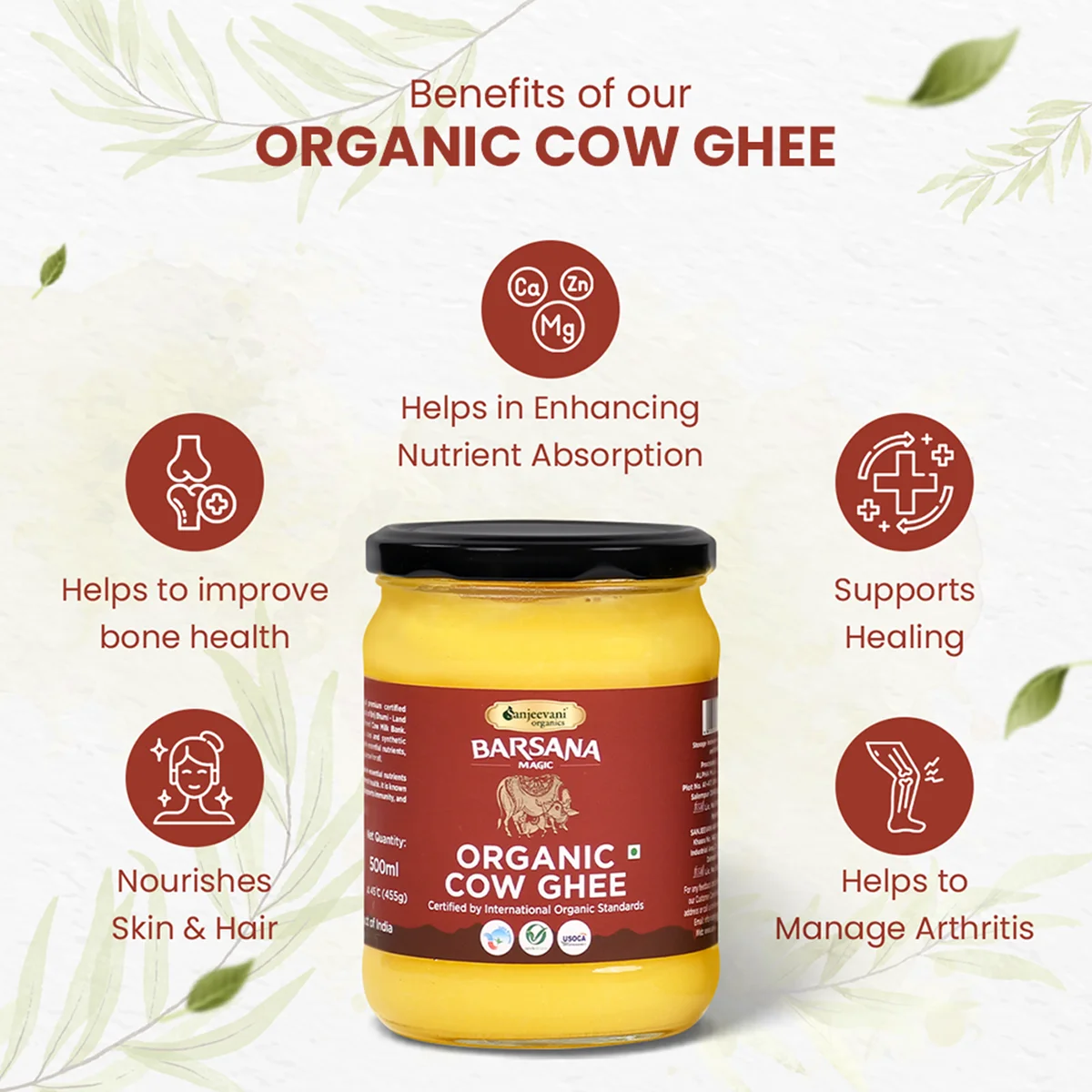 Organic cow ghee-Sanjeevani Organics