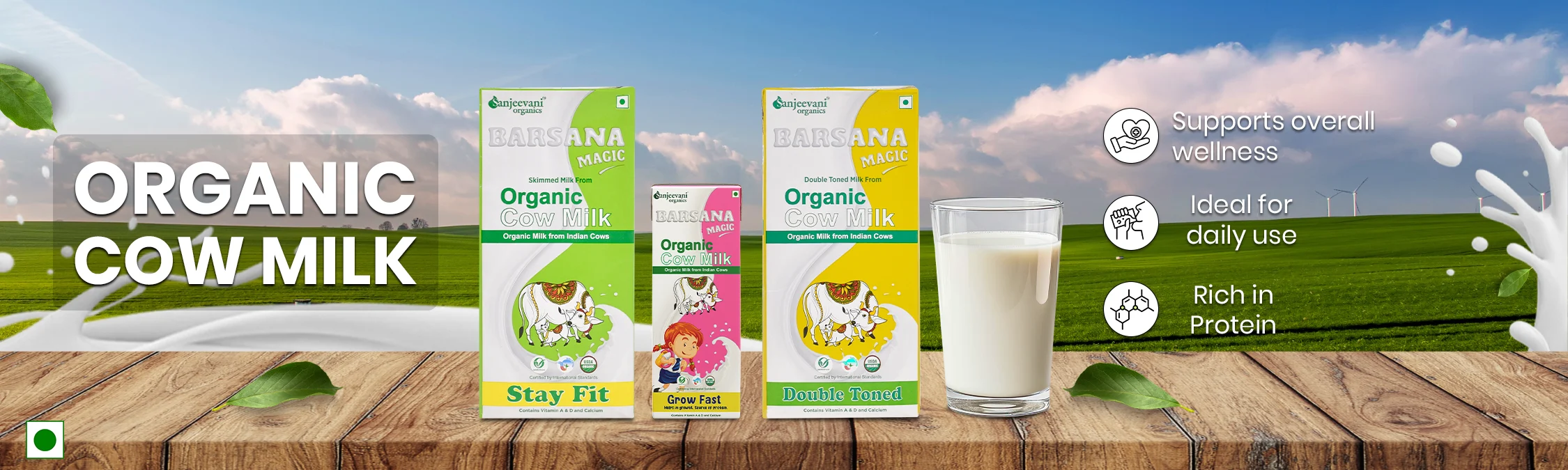 sanjeevani organics cow milk