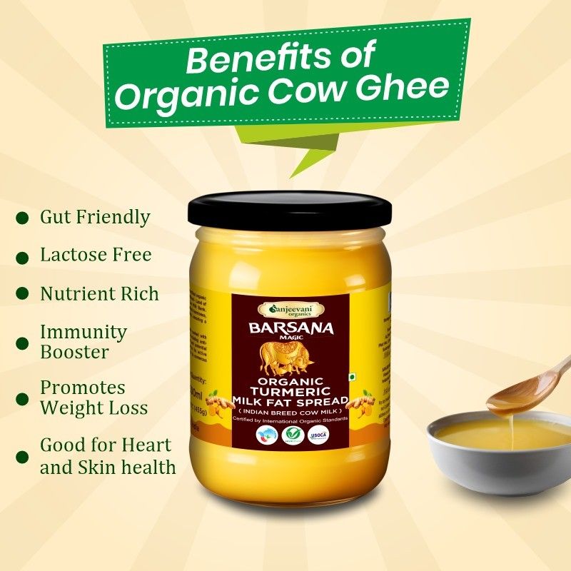 organic desi turmeric milk fat spread ghee